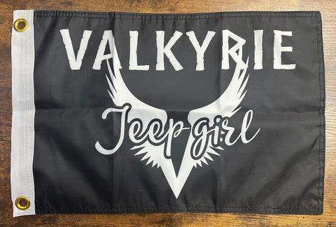 Valkyrie Jeep Girl Flag