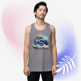 Watercolor Valkyrie Jeep - unisex premium tank top