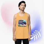 Watercolor Valkyrie Jeep - unisex premium tank top