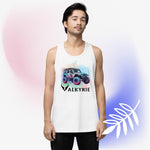 Watercolor Valkyrie Jeep - unisex premium tank top