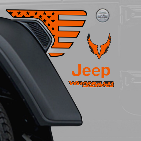 Jeep Factory replacement decals - JLU Wrangler