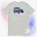 Watercolor Valkyrie Jeep - Front and Back design T Shirt