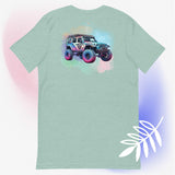 Watercolor Valkyrie Jeep - Front and Back design T Shirt