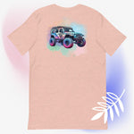 Watercolor Valkyrie Jeep - Front and Back design T Shirt