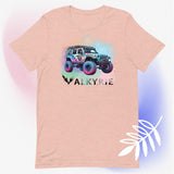 Watercolor Valkyrie Jeep - front design t shirt
