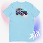Watercolor Valkyrie Jeep - Front and Back design T Shirt