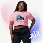 Watercolor Valkyrie Jeep Women’s crop top