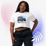 Watercolor Valkyrie Jeep Women’s crop top