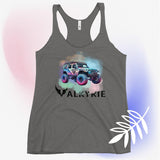 Watercolor Valkyrie Jeep Women's Racerback Tank
