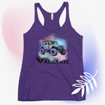 Watercolor Valkyrie Jeep Women's Racerback Tank
