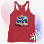 Watercolor Valkyrie Jeep Women's Racerback Tank