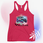 Watercolor Valkyrie Jeep Women's Racerback Tank