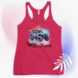 Watercolor Valkyrie Jeep Women's Racerback Tank