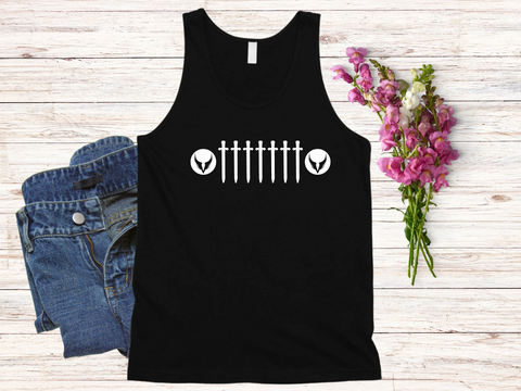 Sword Design Unisex Tank Top