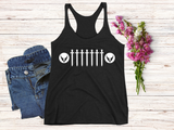 Swords design Womens Cut Tank Top